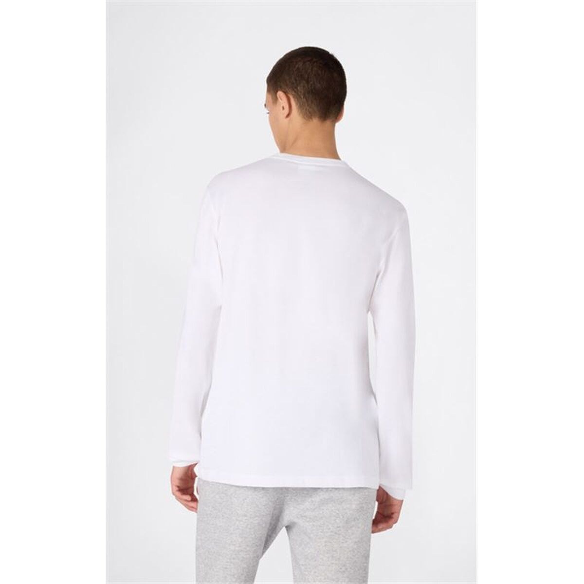 Men’s Long Sleeve T-Shirt Graphic Shop White