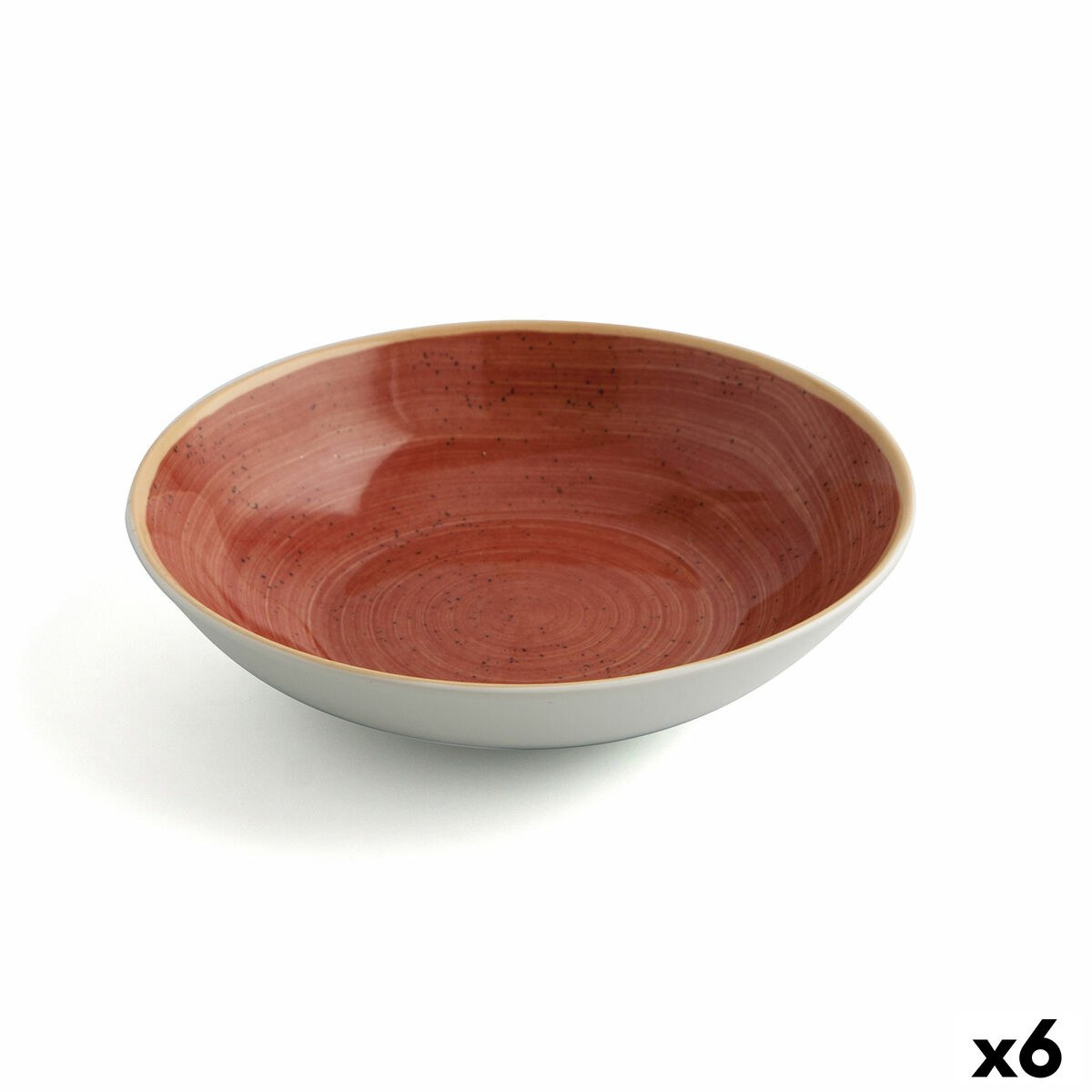 Глубокое блюдо Terra Керамика Красный (Ø 21 cm) (6 штук)