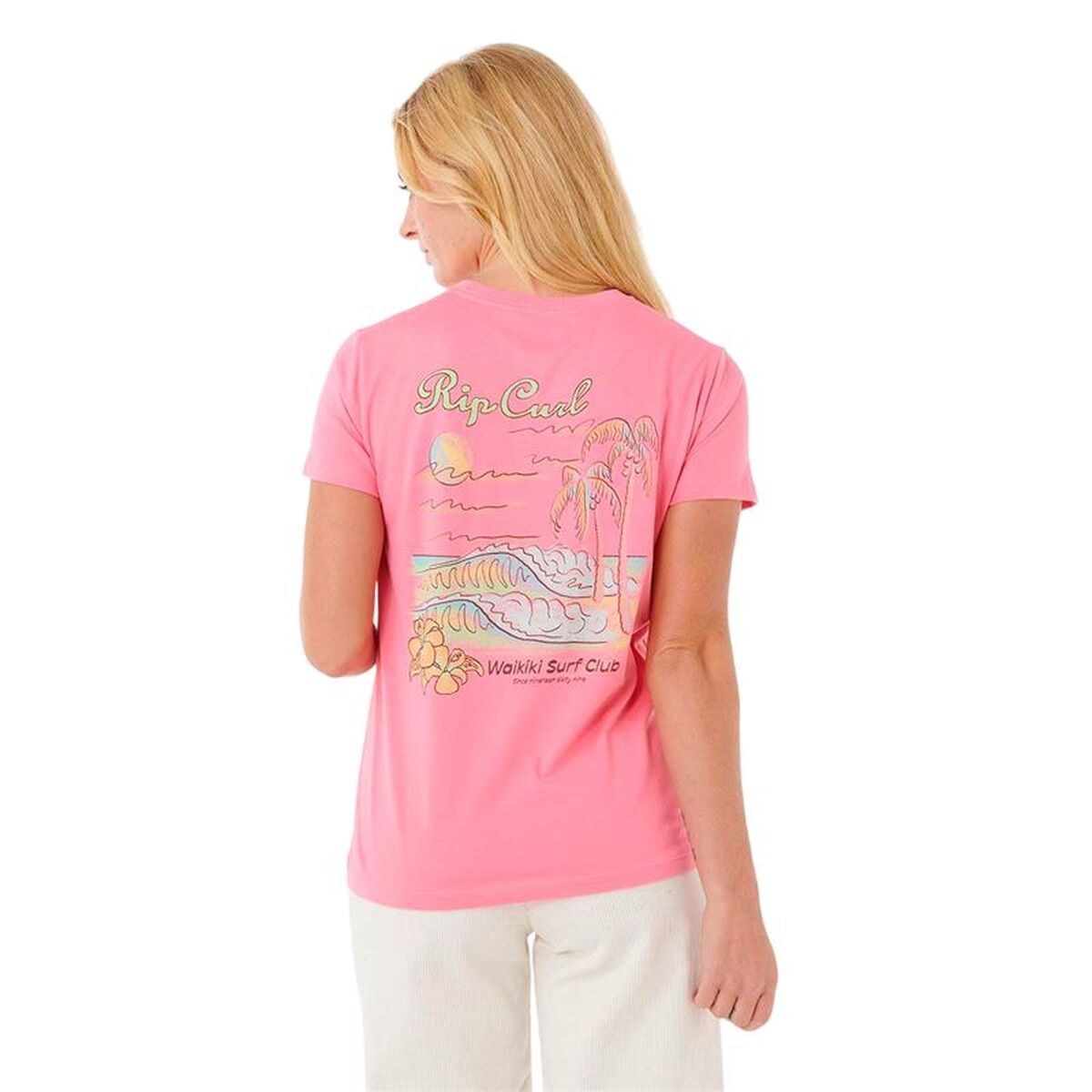 Women’s Short Sleeve T-Shirt Waikiki Standard Tee Pink