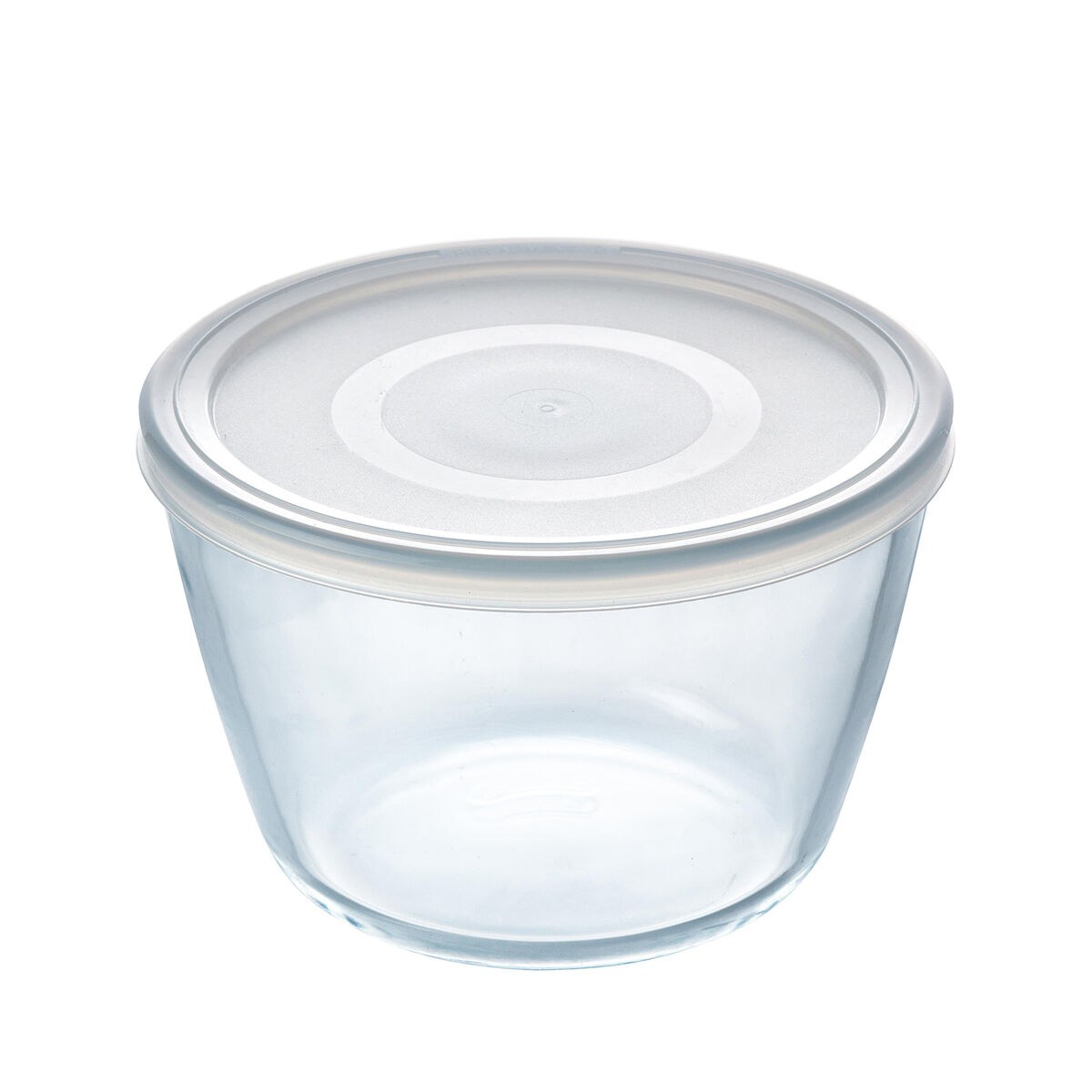 Круглая коробочка для завтраков с крышкой Cook & Freeze 1,6 L 17 x 17 x 12 cm Прозрачный Силикон Cтекло (4 штук)