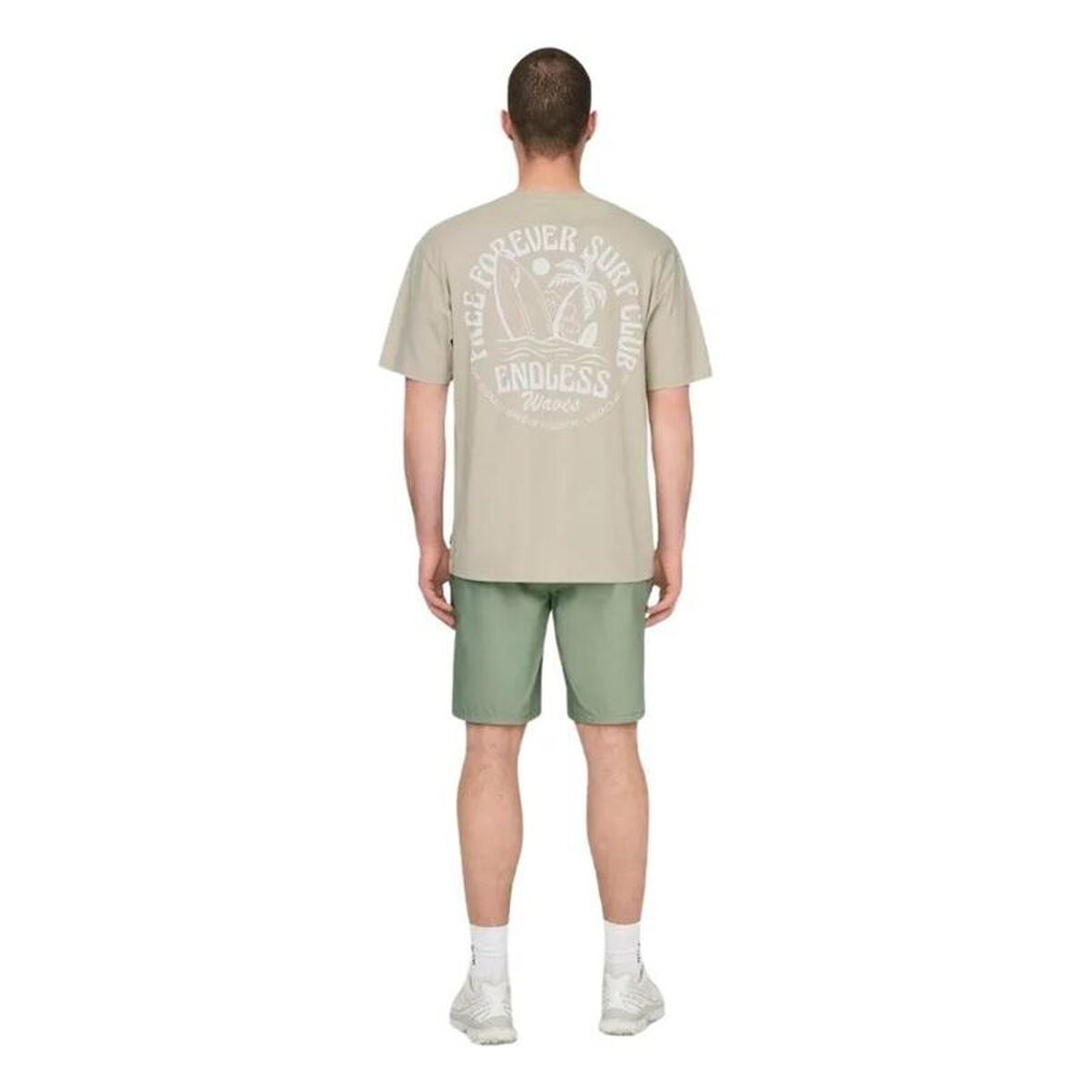 Men’s Short Sleeve T-Shirt Onskylan Rlx Icon Beige