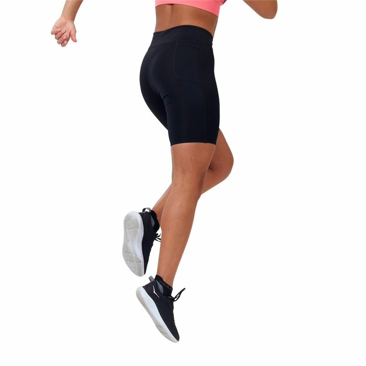 Short Sports Leggings Essential Black