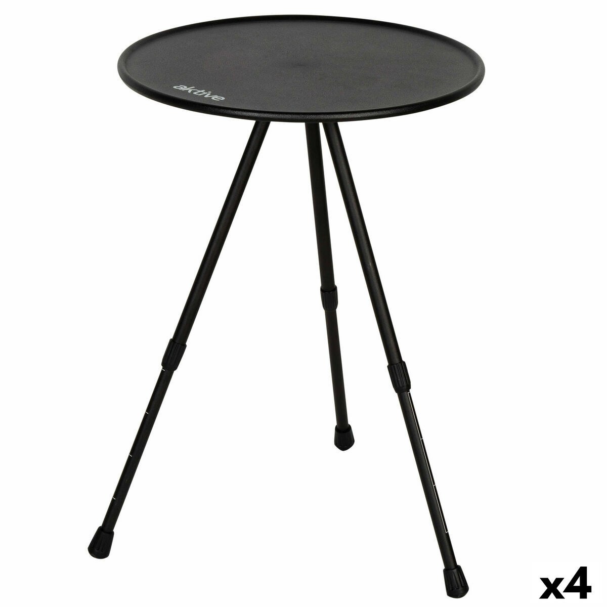 Складной стол Чёрный 37 x 55 x 37 cm (4 штук)