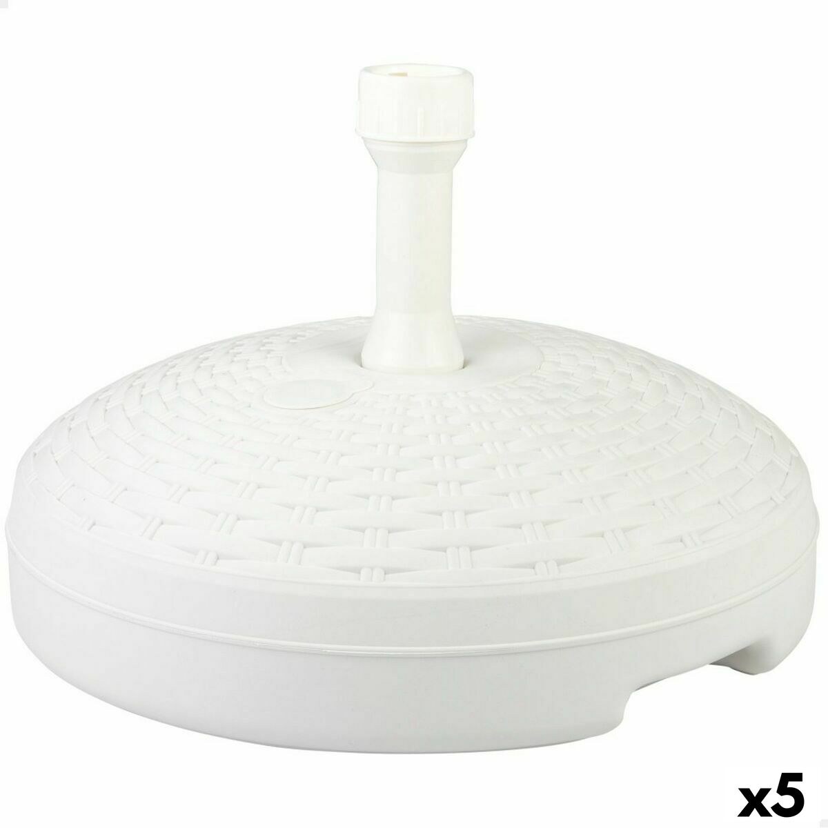 Основание для пляжного зонта Белый Пластик 45 x 30 x 45 cm (5 штук)