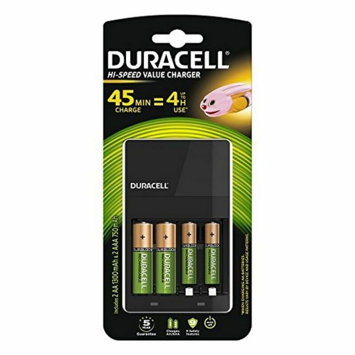 Зарядное устройство + аккумуляторы CEF14 2 x AA + 2 x AAA HR06/HR03 1300 mAh (1 штук)