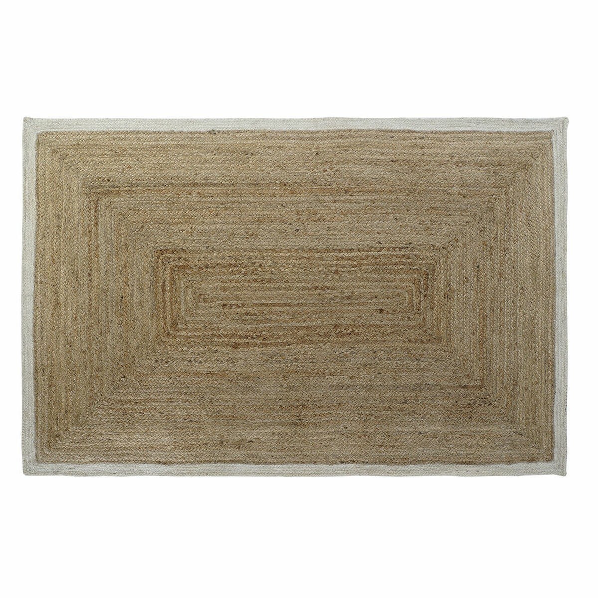 Ковер Scandi полиэстер Хлопок Белый Светло-коричневый джут 120 x 180 x 1 cm