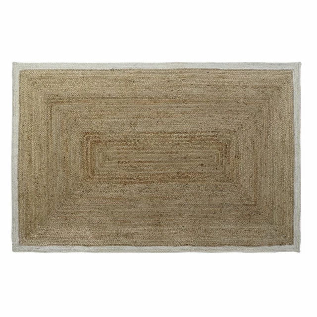 Ковер Scandi полиэстер Хлопок Белый Светло-коричневый джут 120 x 180 x 1 cm