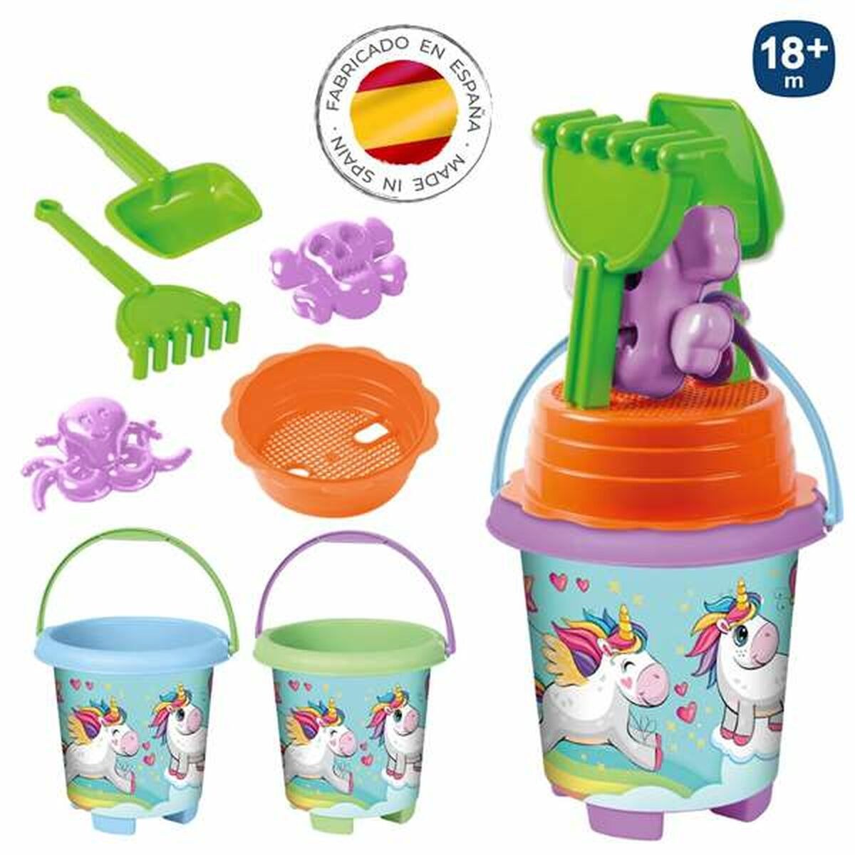 Beach toys set Unicorn 20 x 41 cm