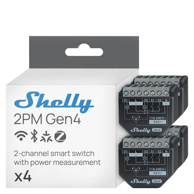 Smart Plug 2PM GEN4 X4 Wi-Fi 230 V 10 A (4 Units)