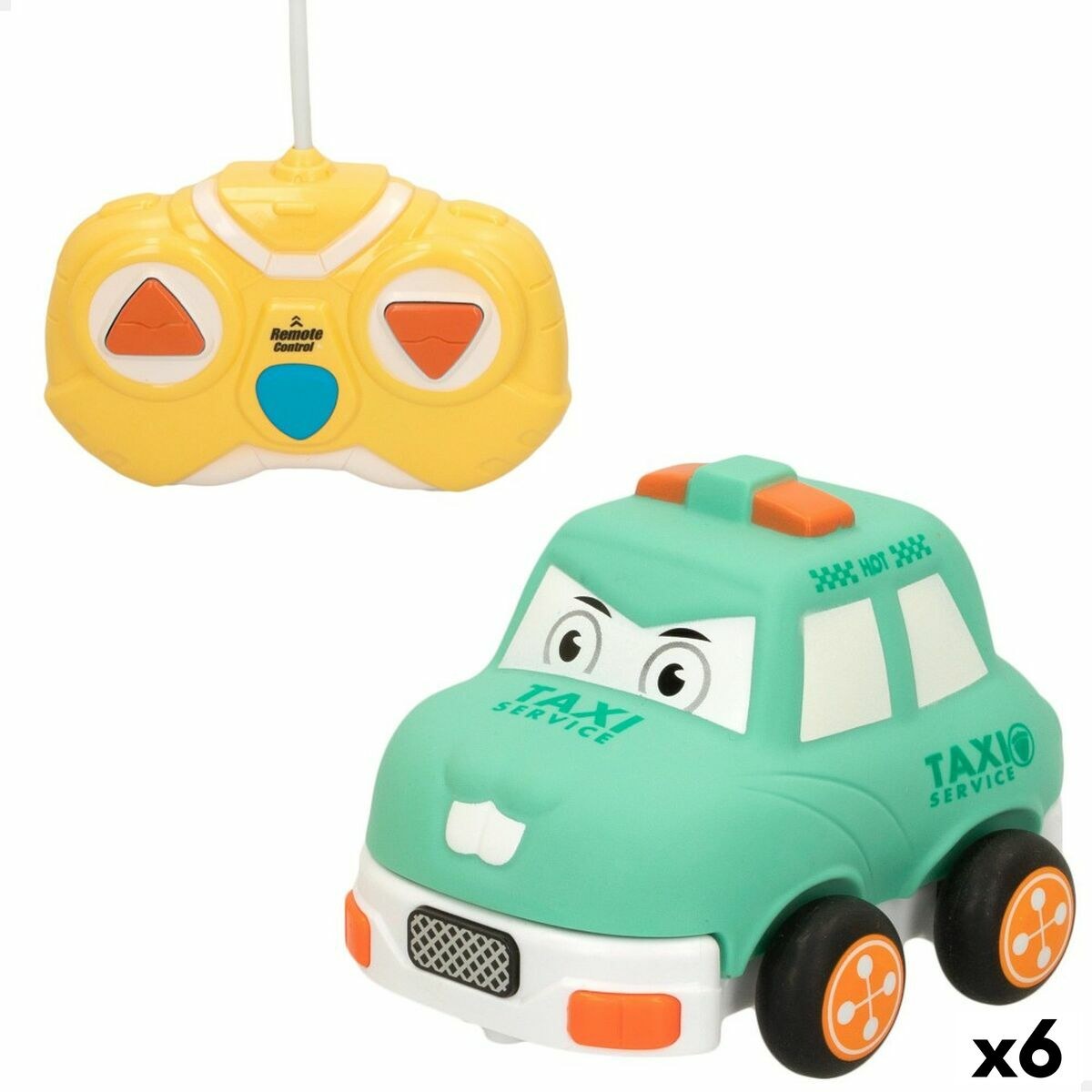 Remote-Controlled Car Green 13 x 9 x 10 cm (6 Units)
