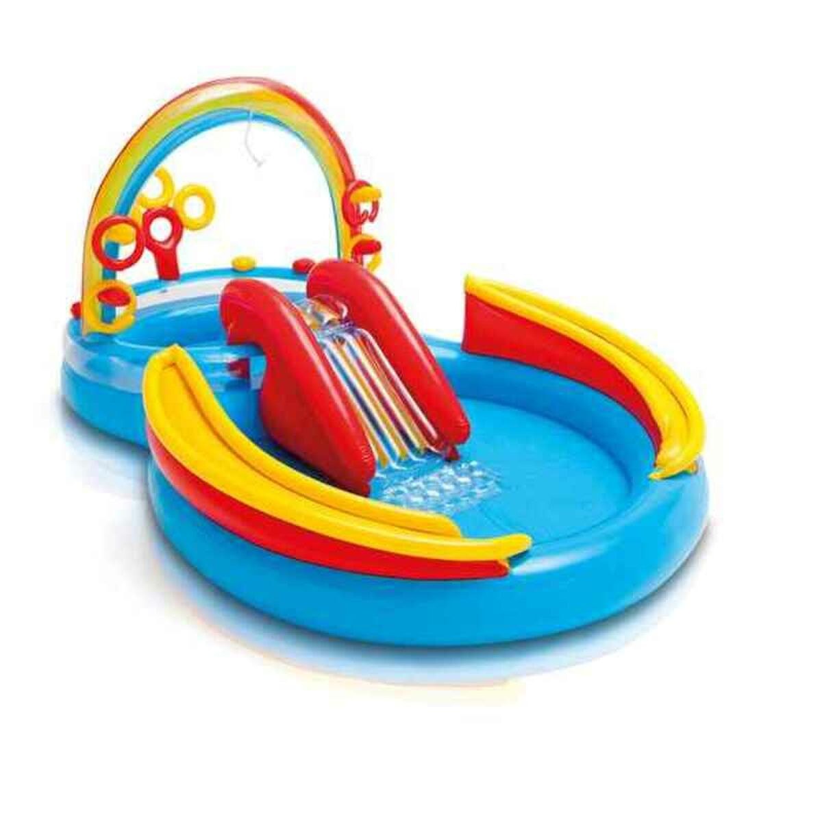 Inflatable Paddling Pool for Children Playground Rainbow 297 x 135 x 193 cm 381 L
