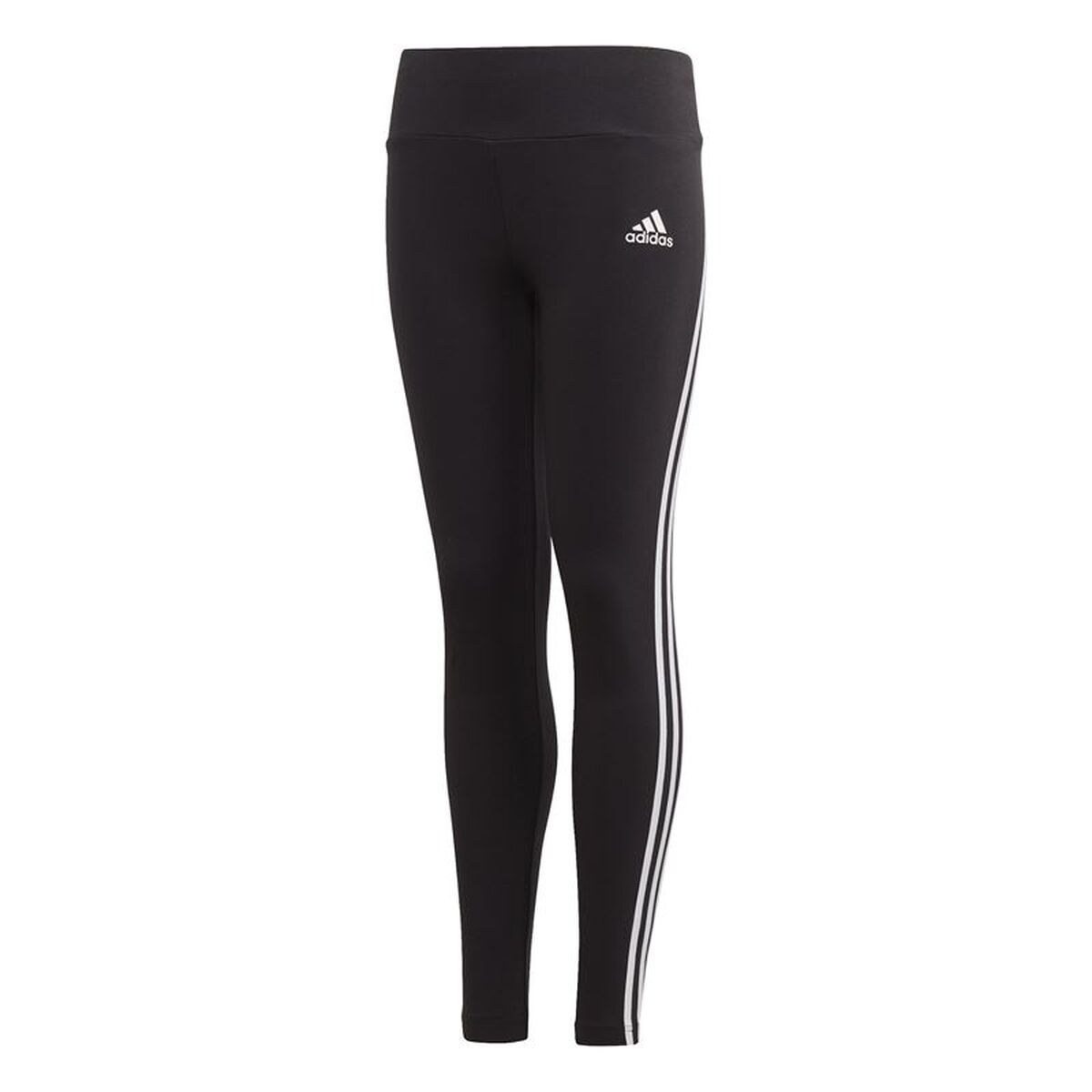 Sports Leggings for Children Cotton 3 Bandas Girl Black