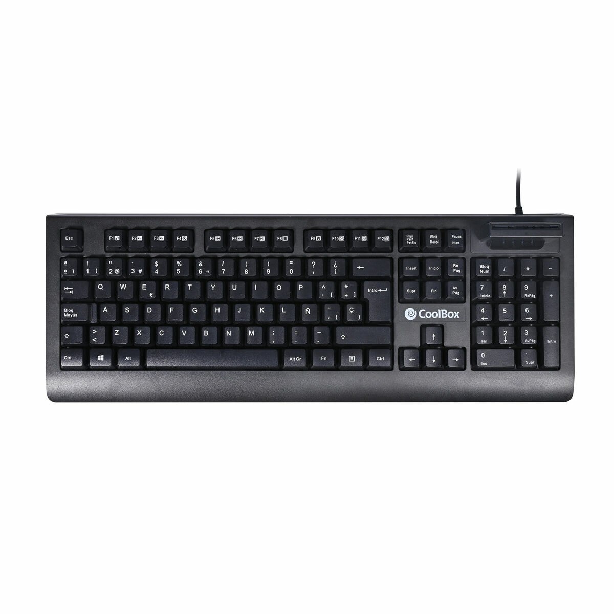 Клавиатура COO-TEC04DNI Чёрный Испанская Qwerty