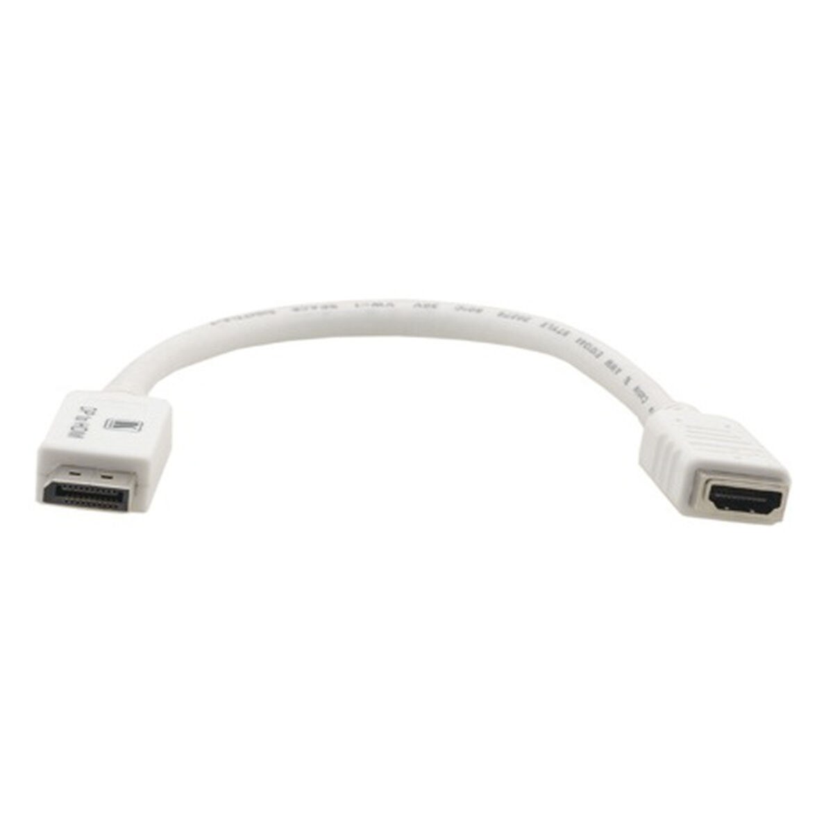 DisplayPort to HDMI Cable DP - HDMI 0.3m White 30 cm 300 cm