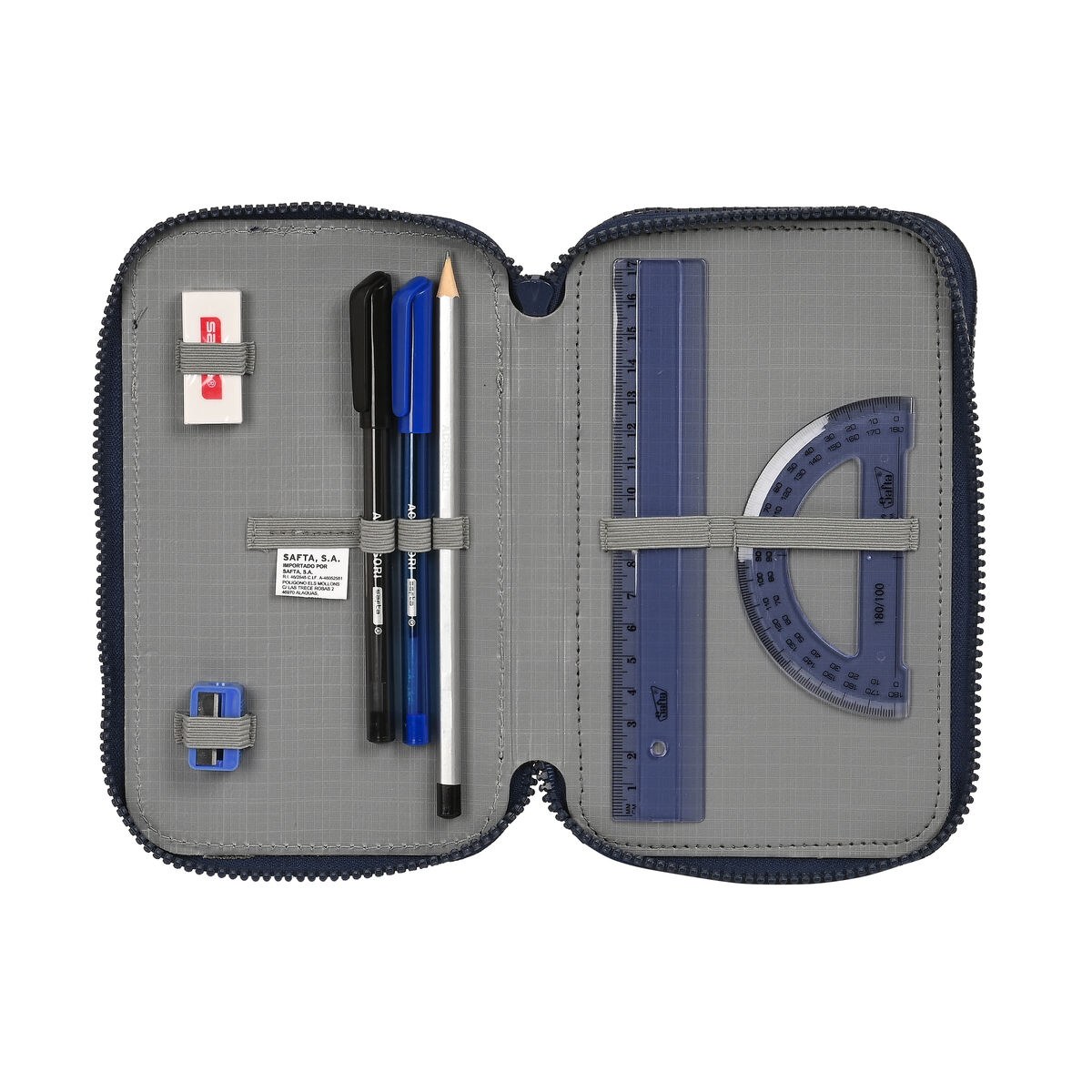 School Case with Accessories 12.5 x 20.5 x 6 cm (41 Pieces)