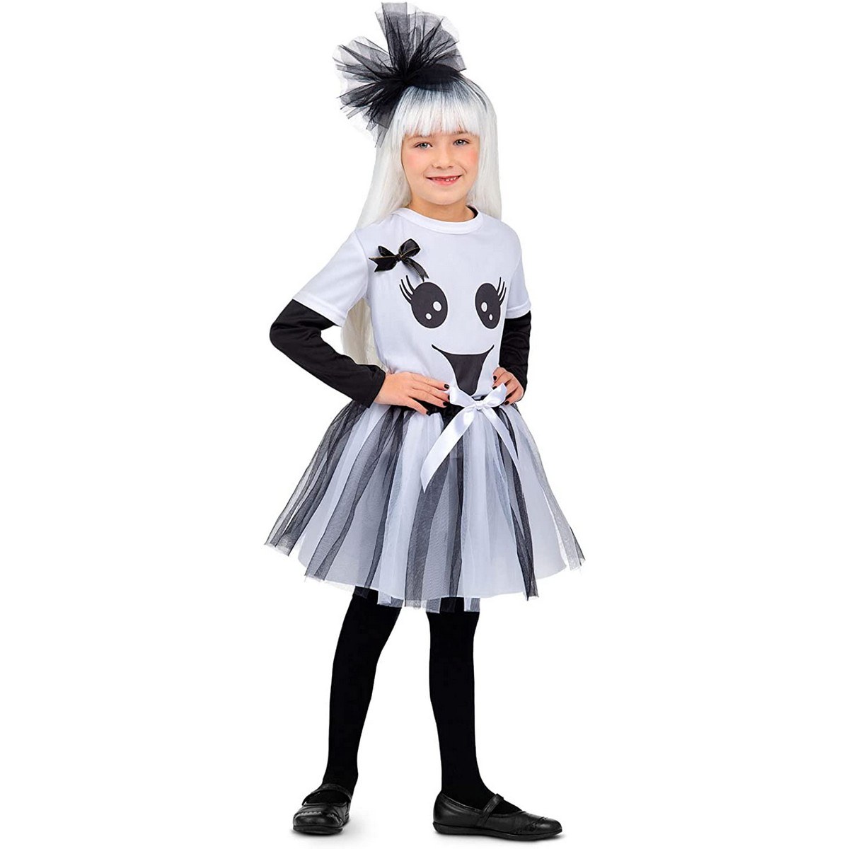 Costume for Children Grey Ghost S 3-4 Years Tutu (3 Pieces)