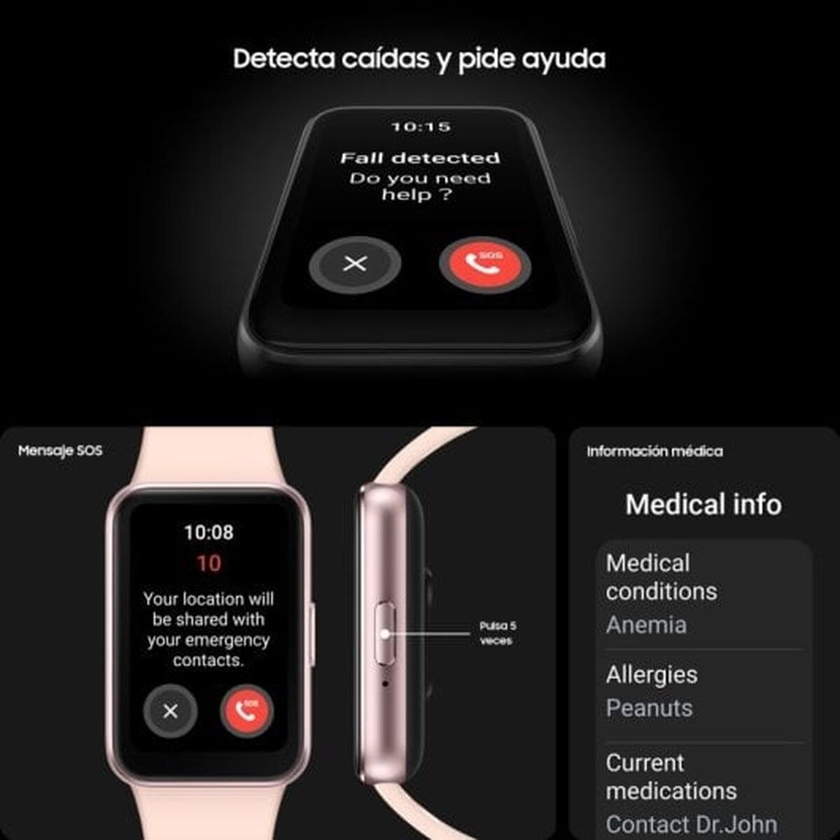 Умные часы Galaxy Fit3 Розовый 1,6" 40 mm (Пересмотрено A)