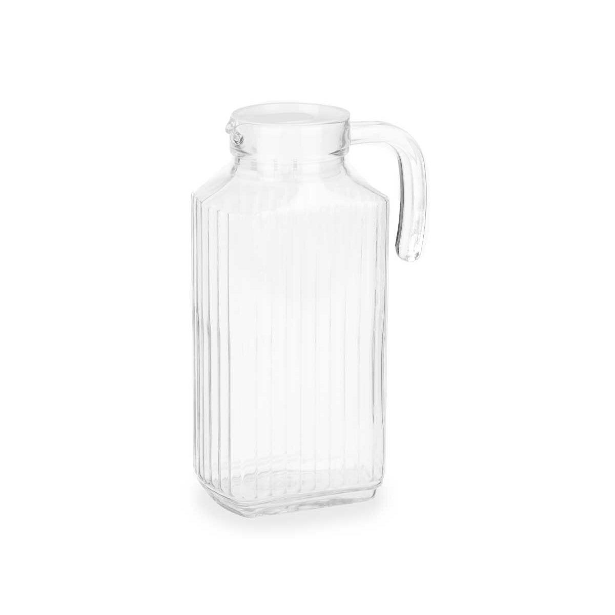 Стеклянная бутылка Прозрачный Cтекло Пластик 1,8 L (6 штук)
