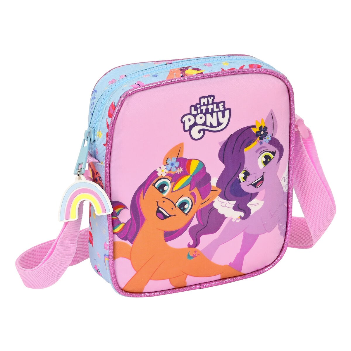 Shoulder Bag Wild & free Blue Pink 16 x 18 x 4 cm