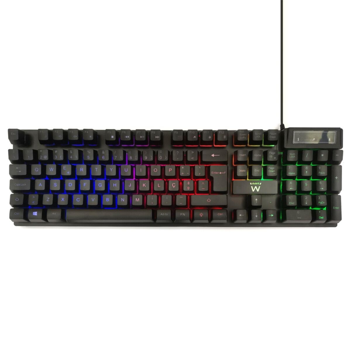 Keyboard PL3319 Black Spanish Qwerty