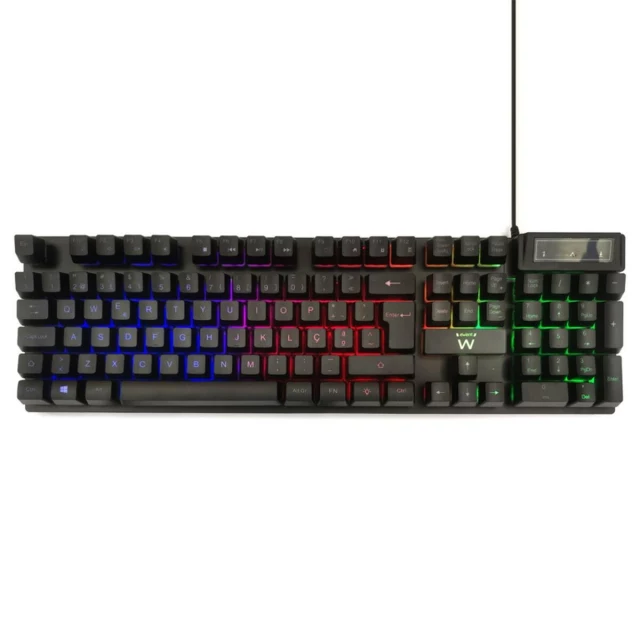 Клавиатура PL3319 Чёрный Испанская Qwerty