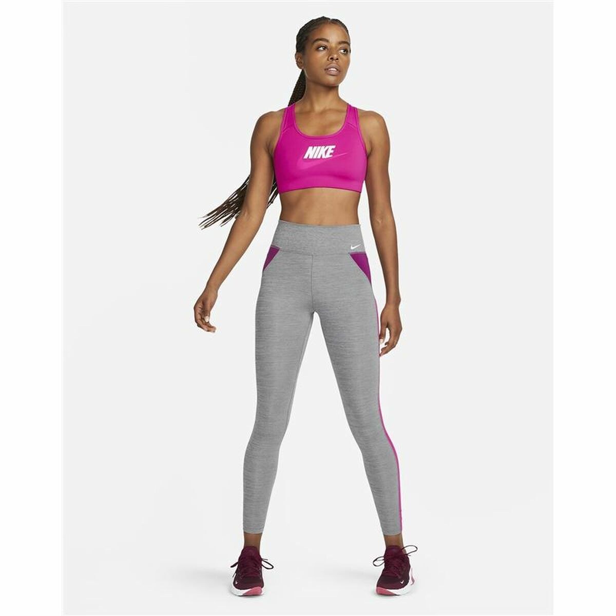 Спортивный бюстгальтер Dri-FIT Swoosh Фуксия