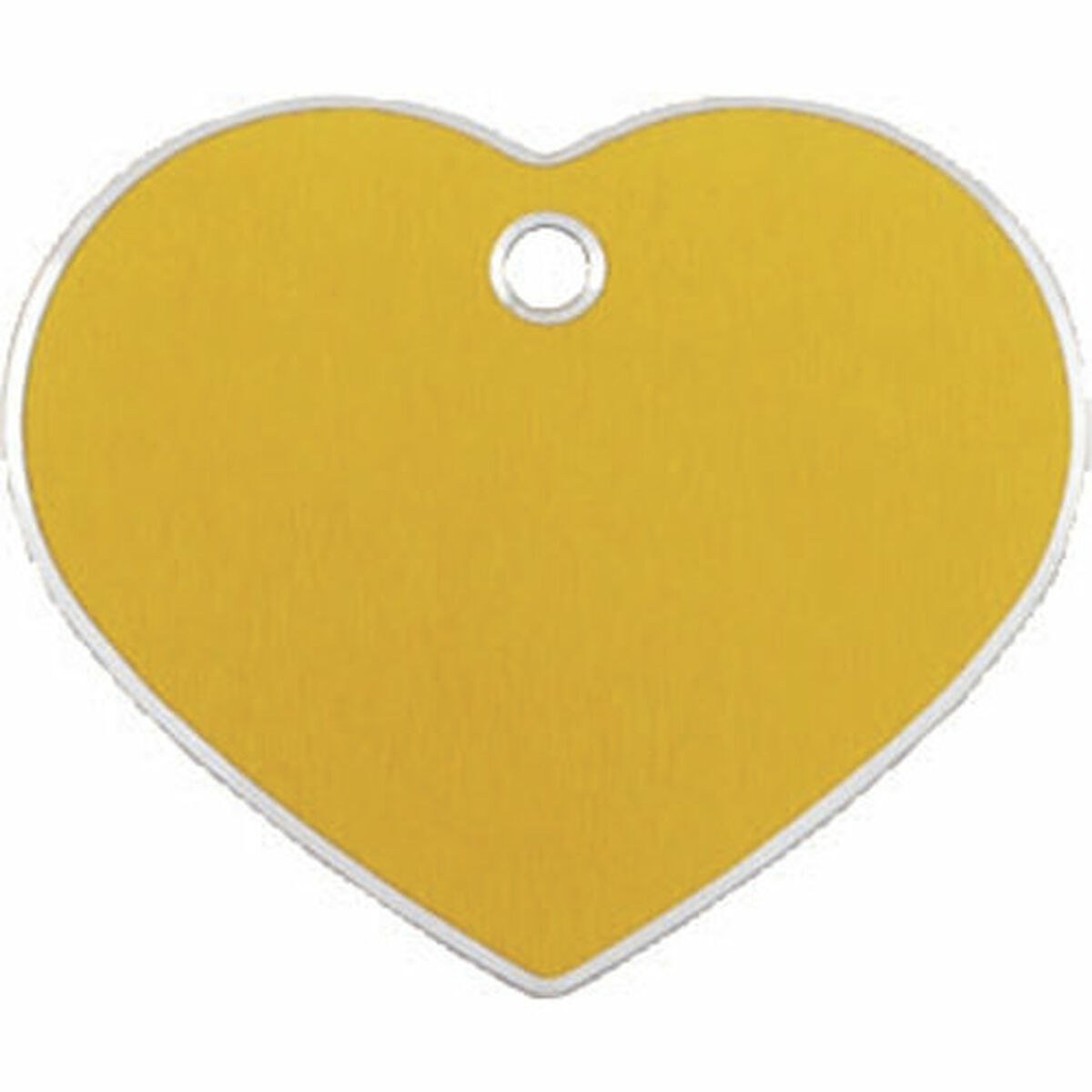 Identification plate for collar Hi Line Golden Heart Aluminium