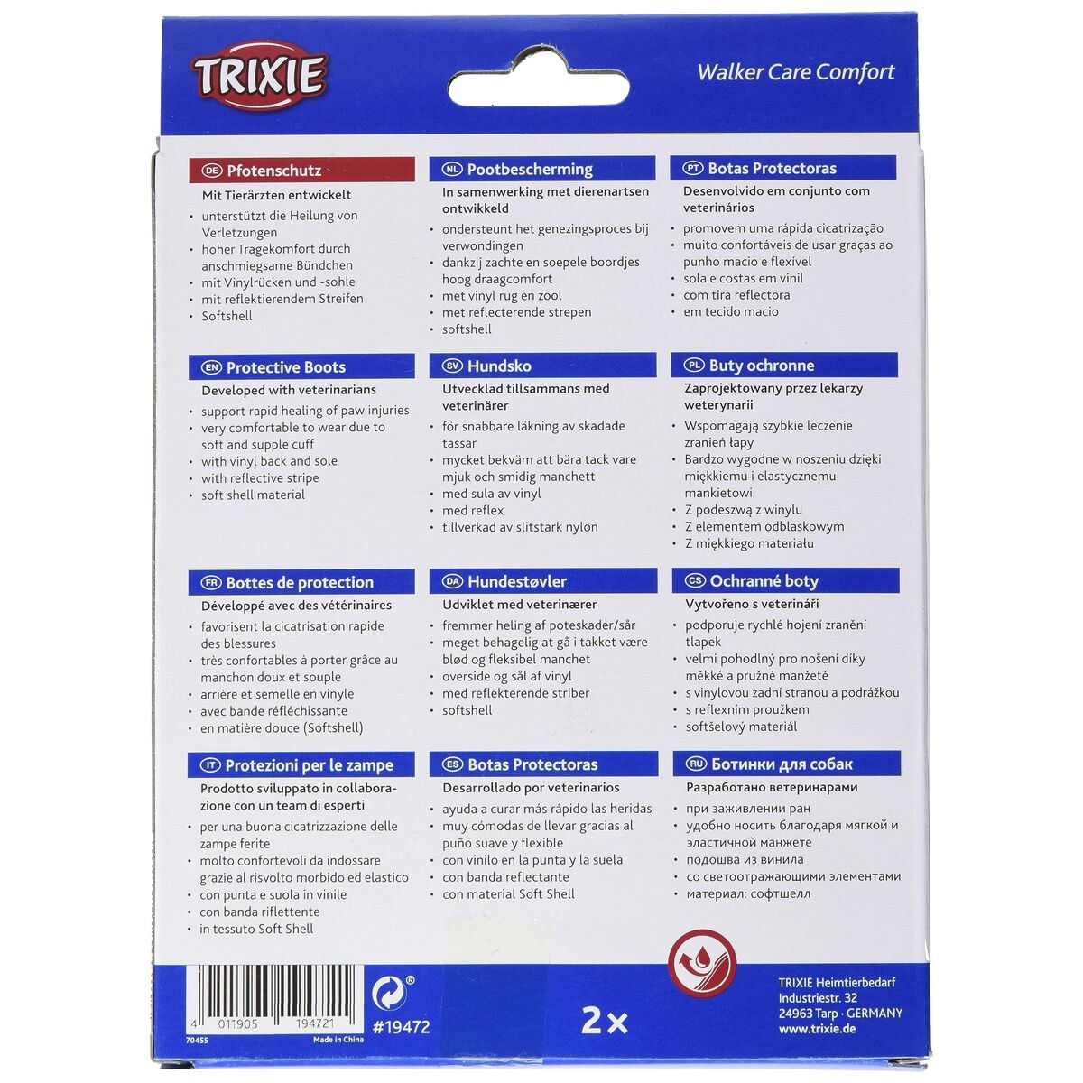 Туфли Walker Care Comfort Чёрный M