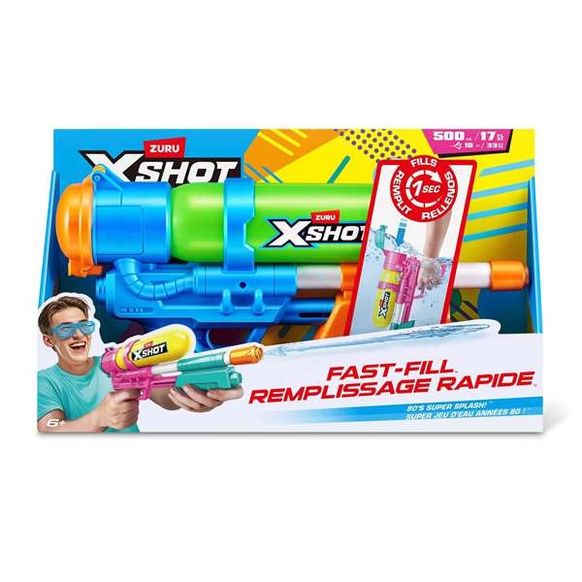 Water Pistol X-Shot Retro 80's Super Splash 22 X 40 X 7,6 CM