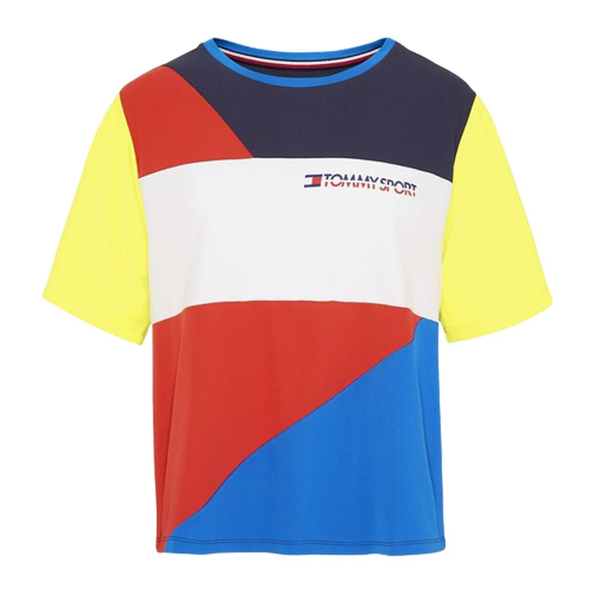 Футболка с коротким рукавом женская Colour-Blocked Синий