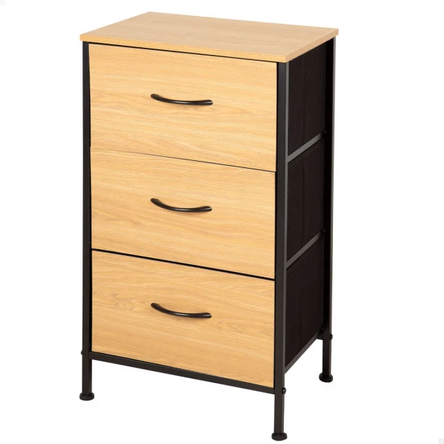 Chest of drawers Black Modern 40 X 75 X 30 CM