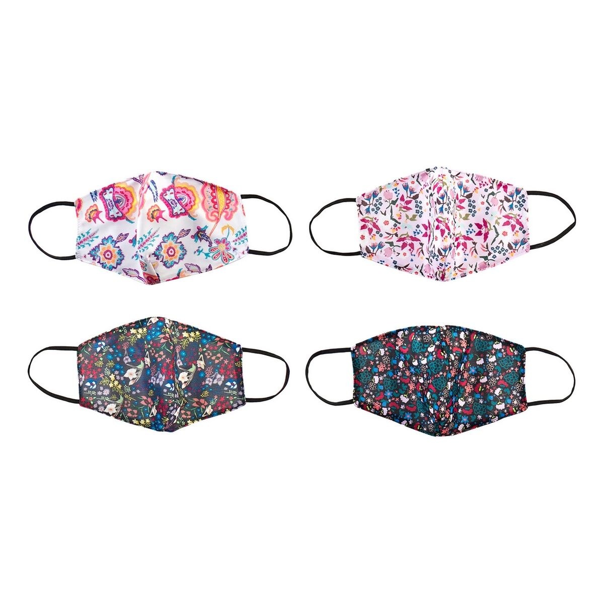 Hygienic Face Mask Multicolour 4 Units