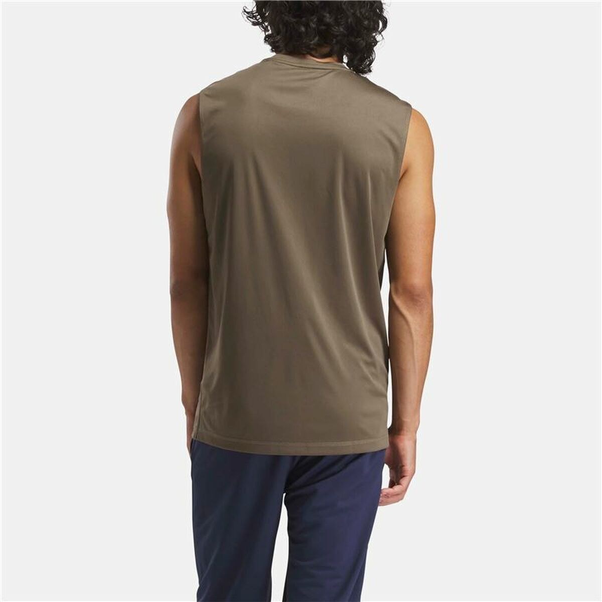 Men's Sleeveless T-shirt Id Train Slvls Tech Brown