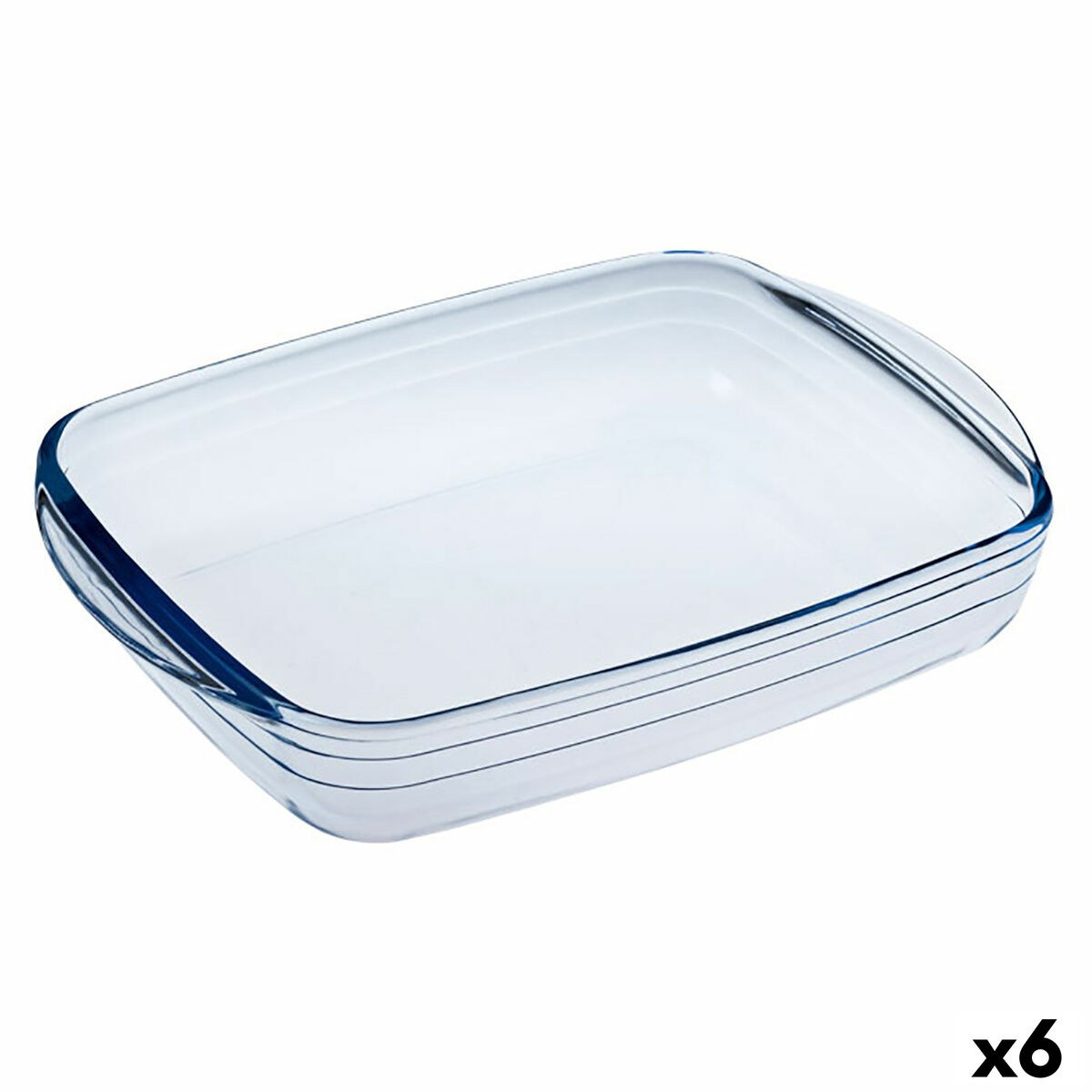 Прямоугольная форма Ocuisine Vidrio Прозрачный Cтекло 23 x 15 x 5 cm Прямоугольный (6 штук)