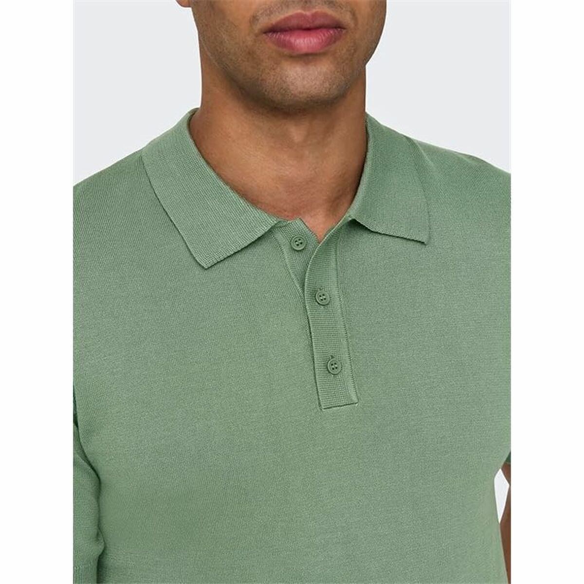 Men’s Short Sleeve Polo Shirt Onswyler Life Reg 14 Ss Knit Green