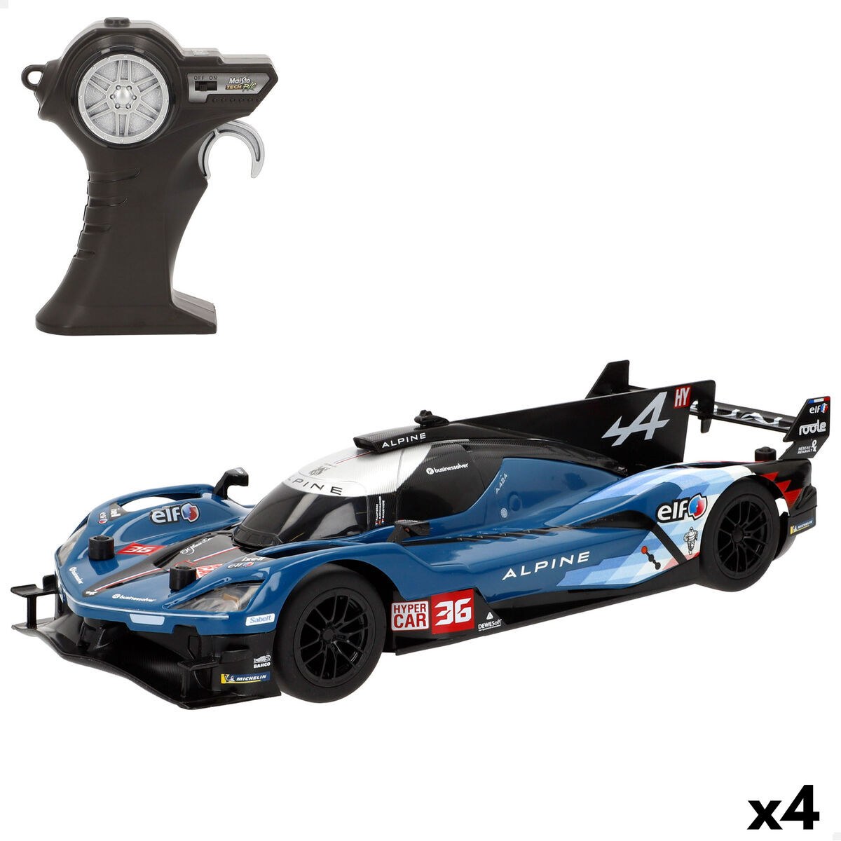 Remote-Controlled Car 33 X 8,5 X 13 CM (4 Units)
