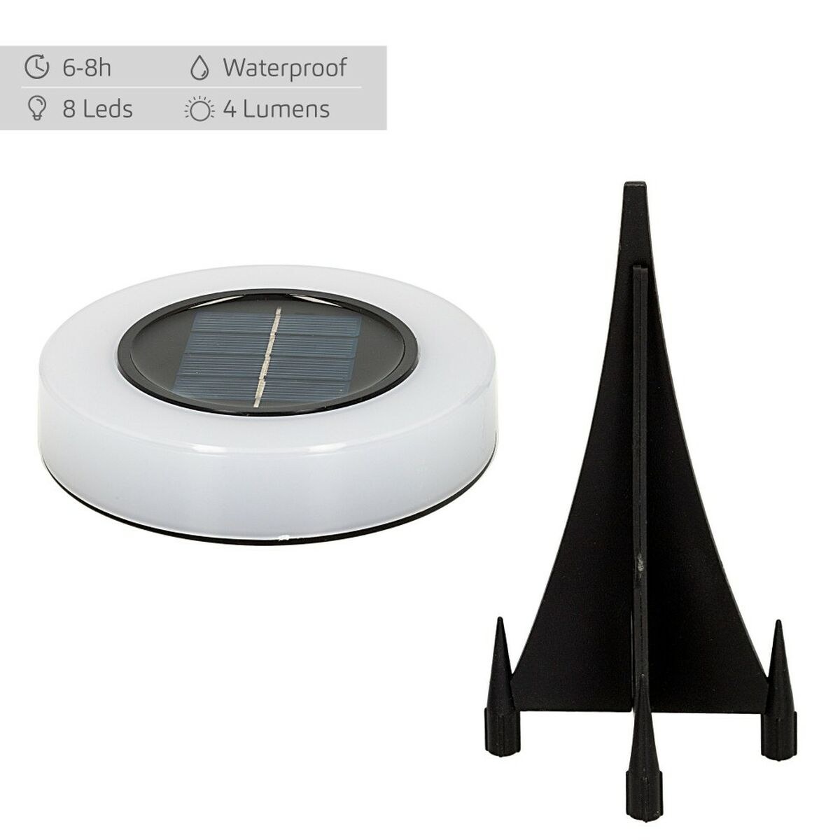Набор солнечных садовых кольев 4 Предметы ABS 10,5 x 12,5 x 10,5 cm (6 штук)