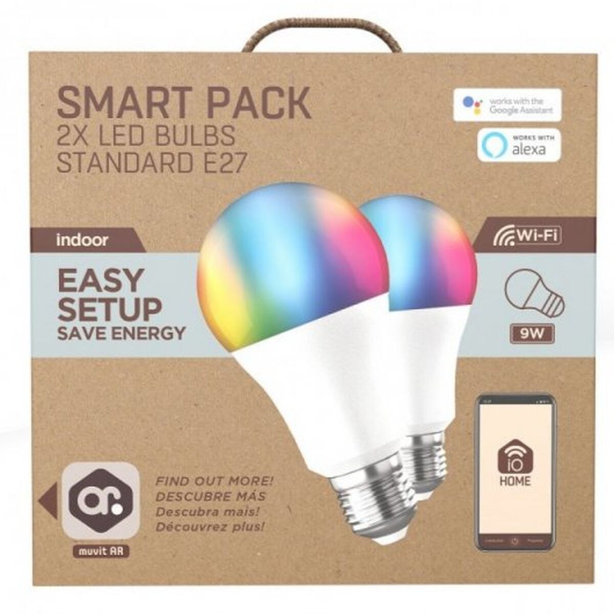 Smart Light bulb iO 9 W E27 800 lm Wi-Fi LED 2700 K 6500 K