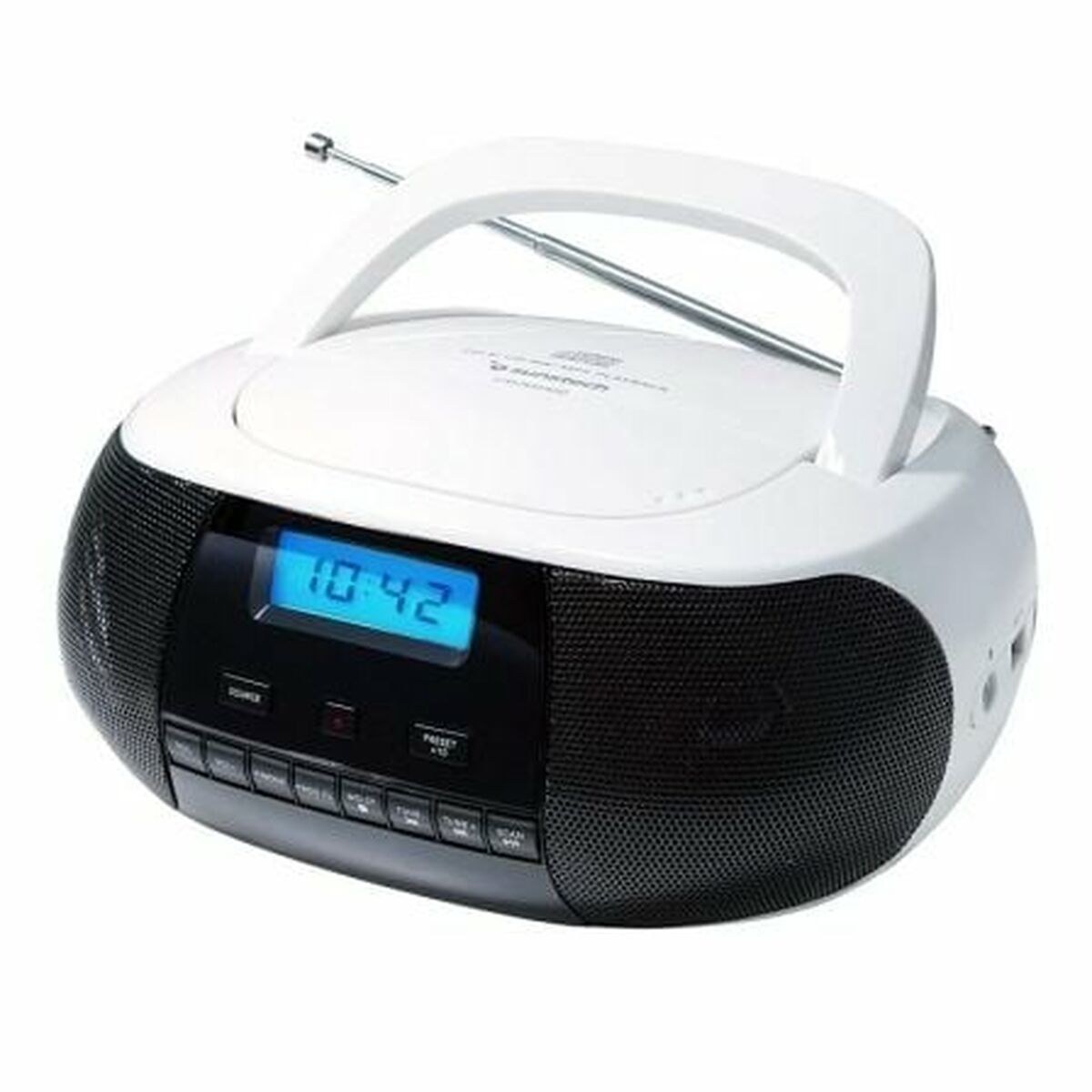 CD-проигрыватель с MP3 и радио CRUSM400WT Синий Белый