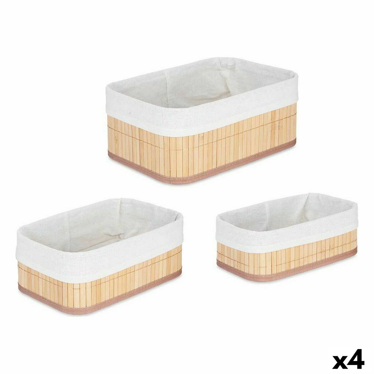 Набор штабелируемых органайзеров 31 x 12 x 21 cm 4 штук