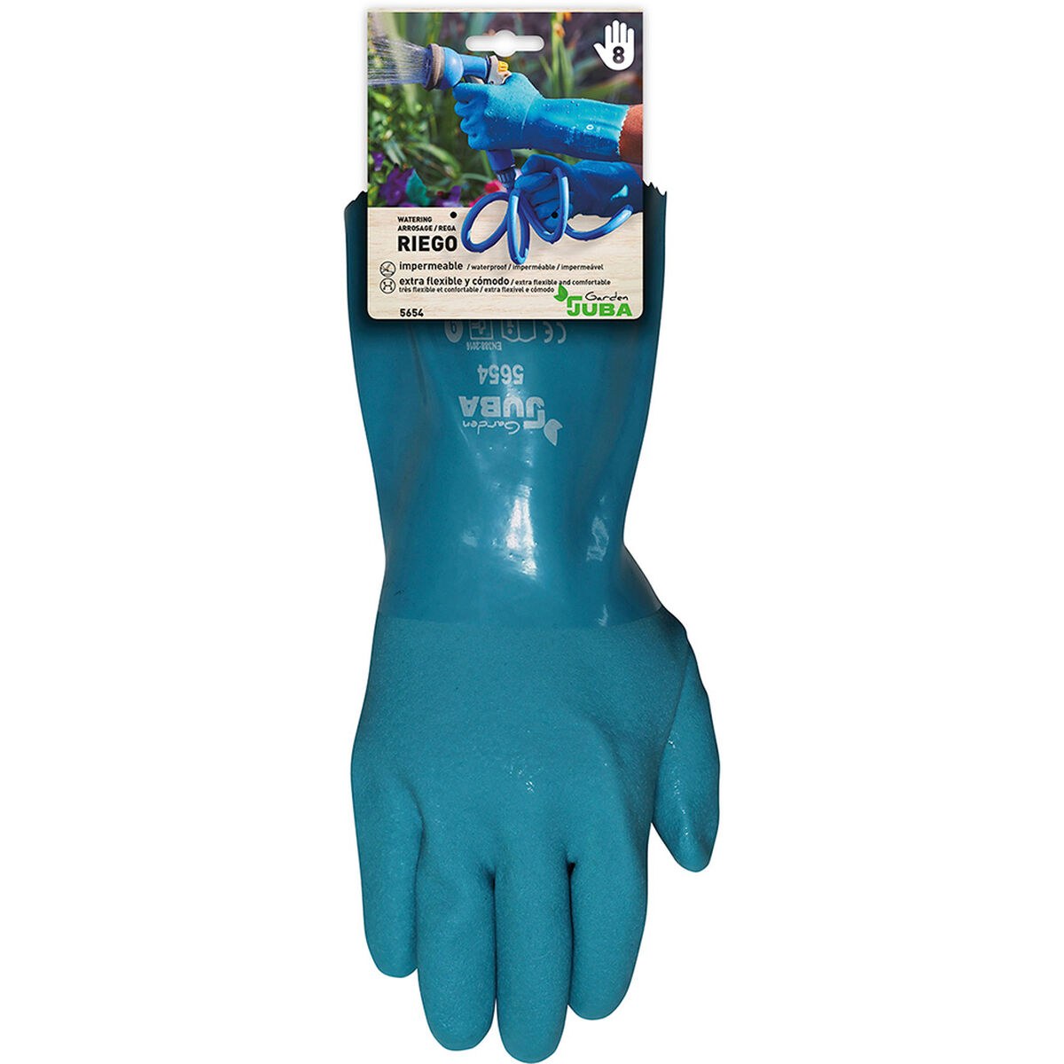 Work Gloves Blue PVC Garden