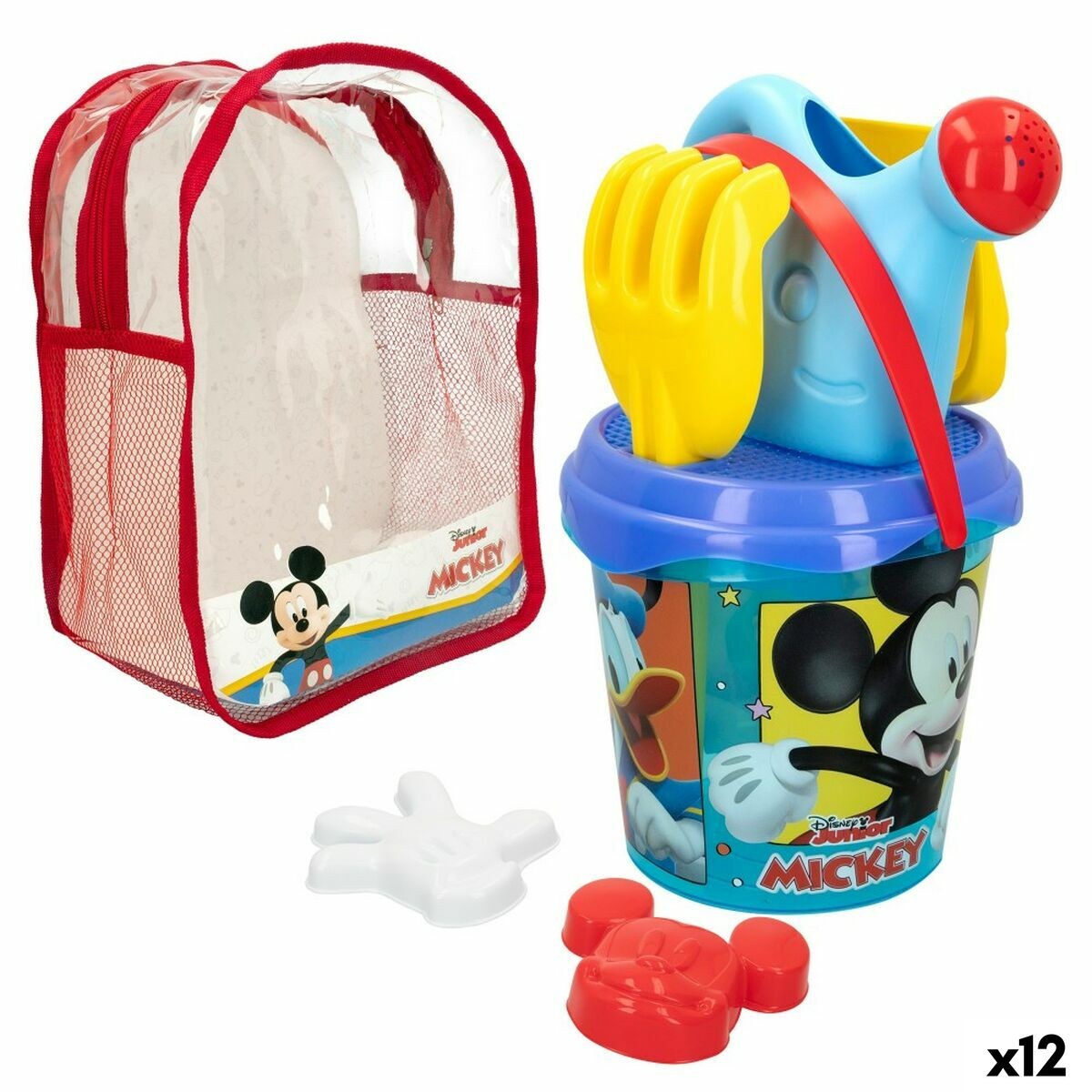 Beach toys set Ø 18 cm polypropylene (12 Units)