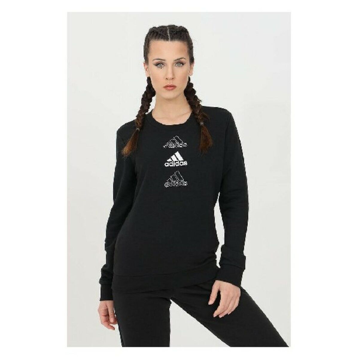 Women’s Sweatshirt without Hood W S SWT GL1400 Black