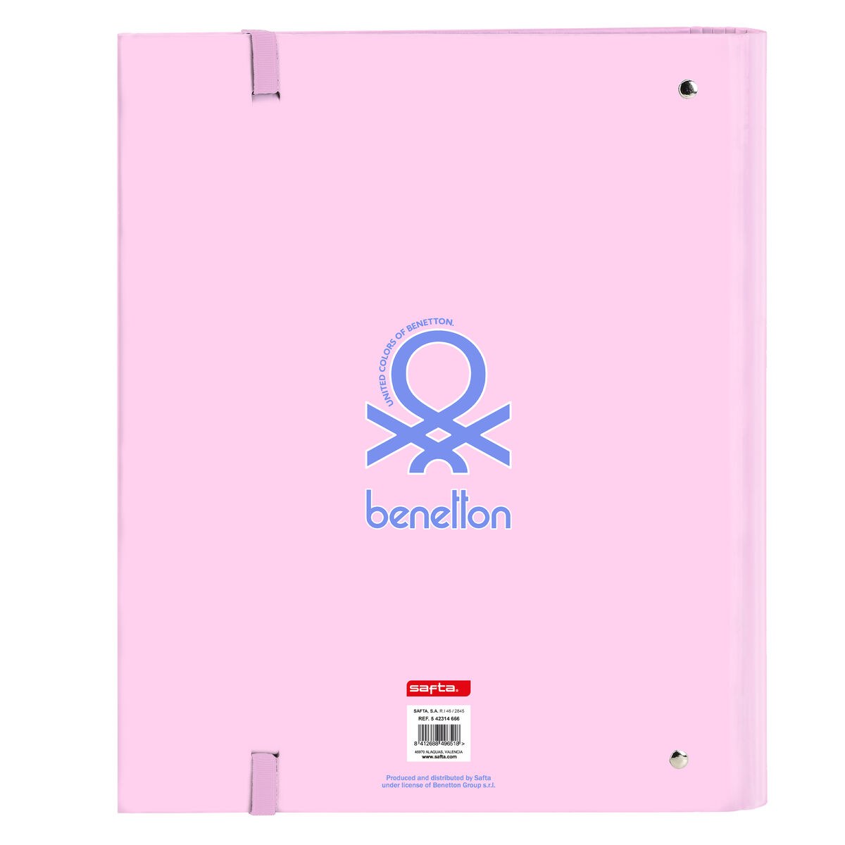 Ring binder Pink Pink (27 x 32 x 3.5 cm)