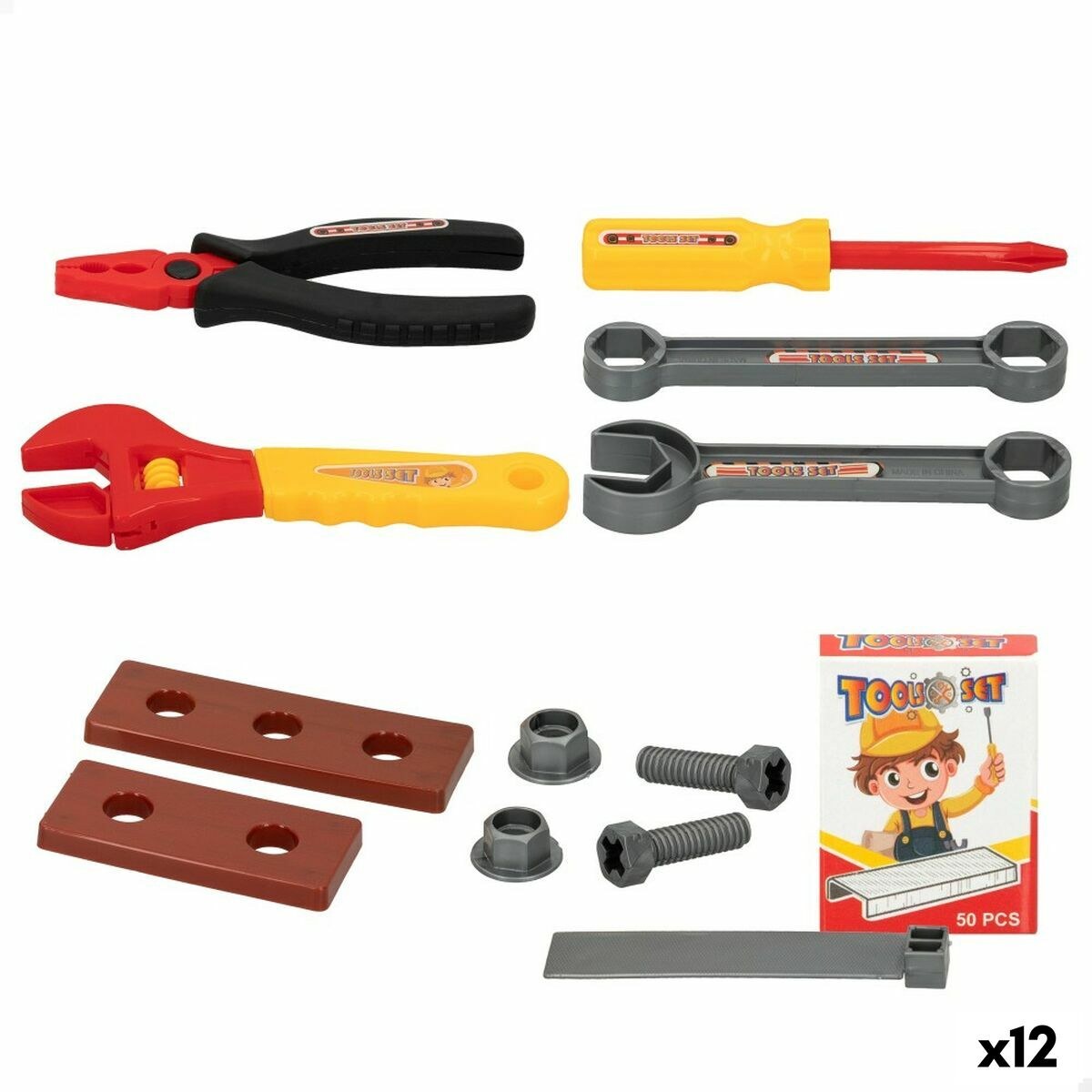 Игрушечные инструменты 13 Предметы 6 x 1,5 x 17,5 cm 12 штук