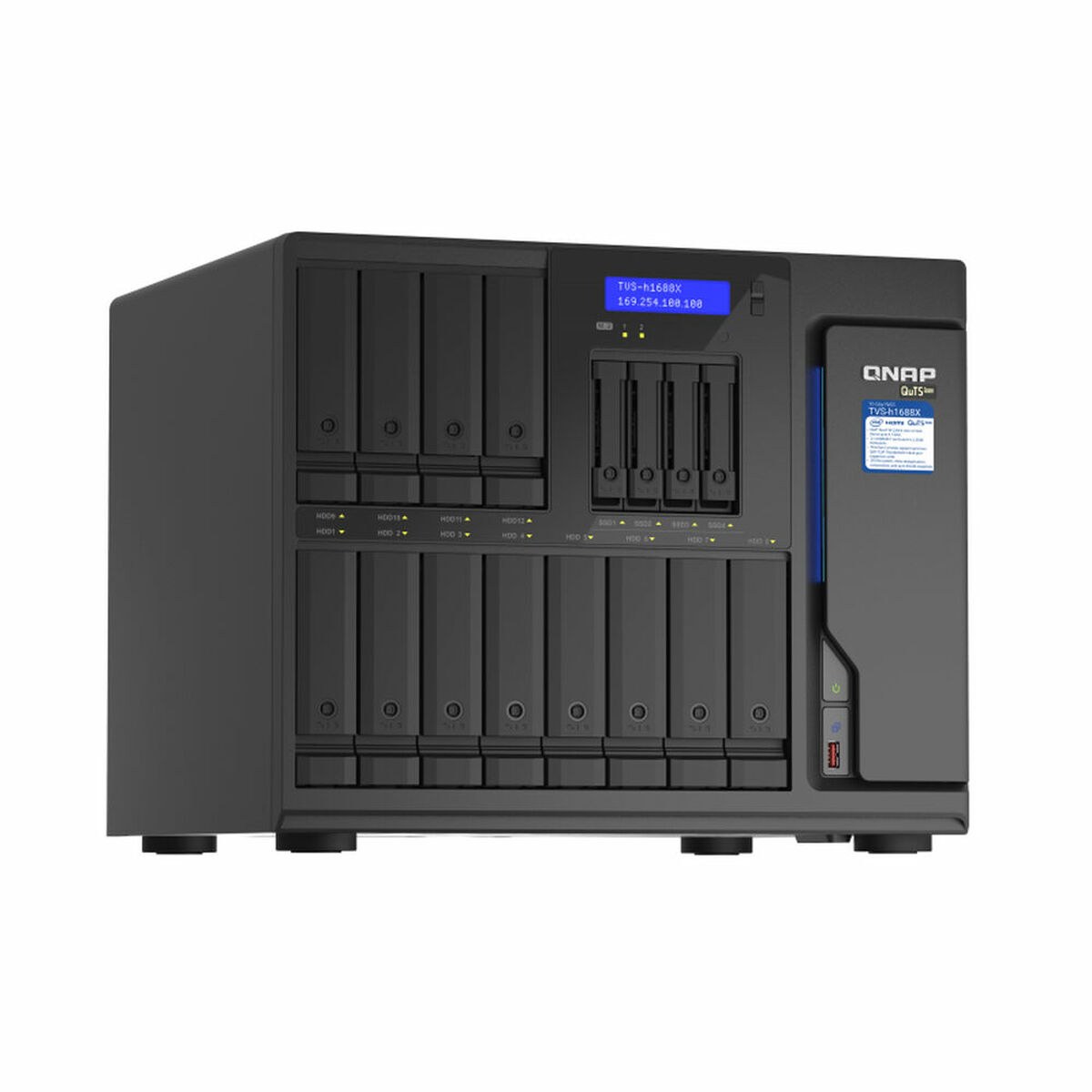 NAS Network Storage TVS-H1688X-W1250-32G Black