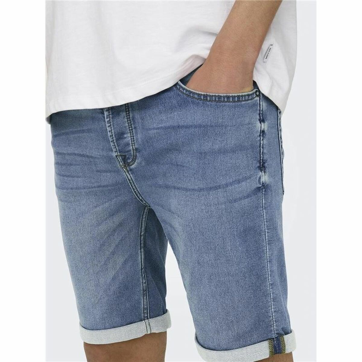 Men's Denim Shorts Onsply 8584 Blue Denim Blue
