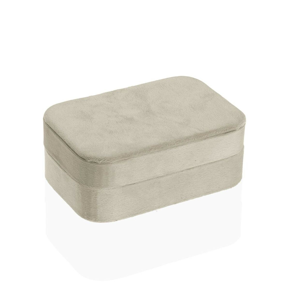 Шкатулка Кремовый Деревянный Зеркало Деревянный MDF 10 x 6 x 14,7 cm