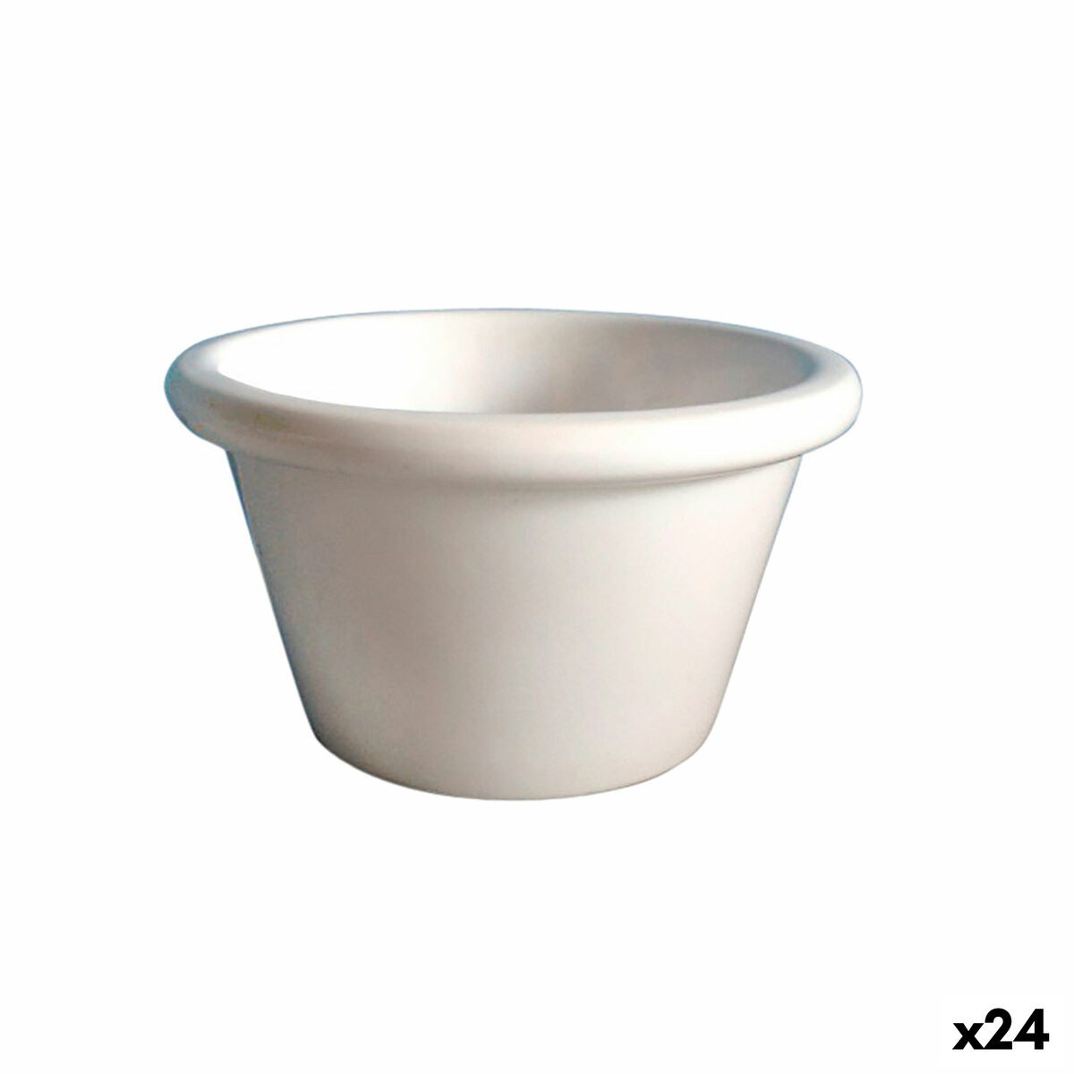 ramequin Melamina Белый Пластик 8,5 x 8,5 x 4,5 cm (24 штук)