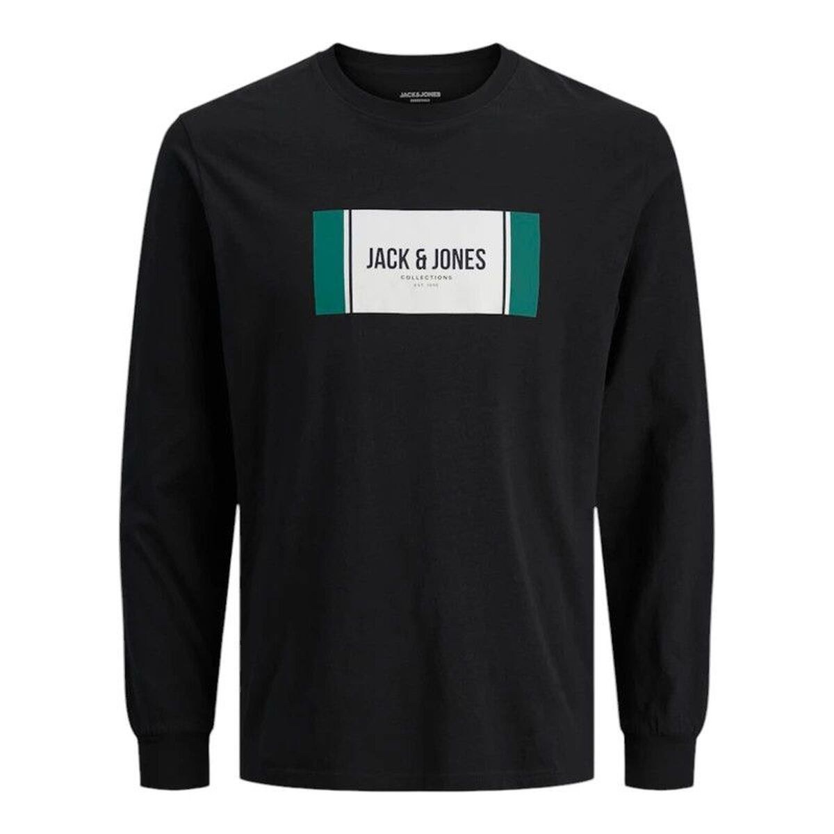 Men’s Long Sleeve T-Shirt Jjhayato Ls Crew Black